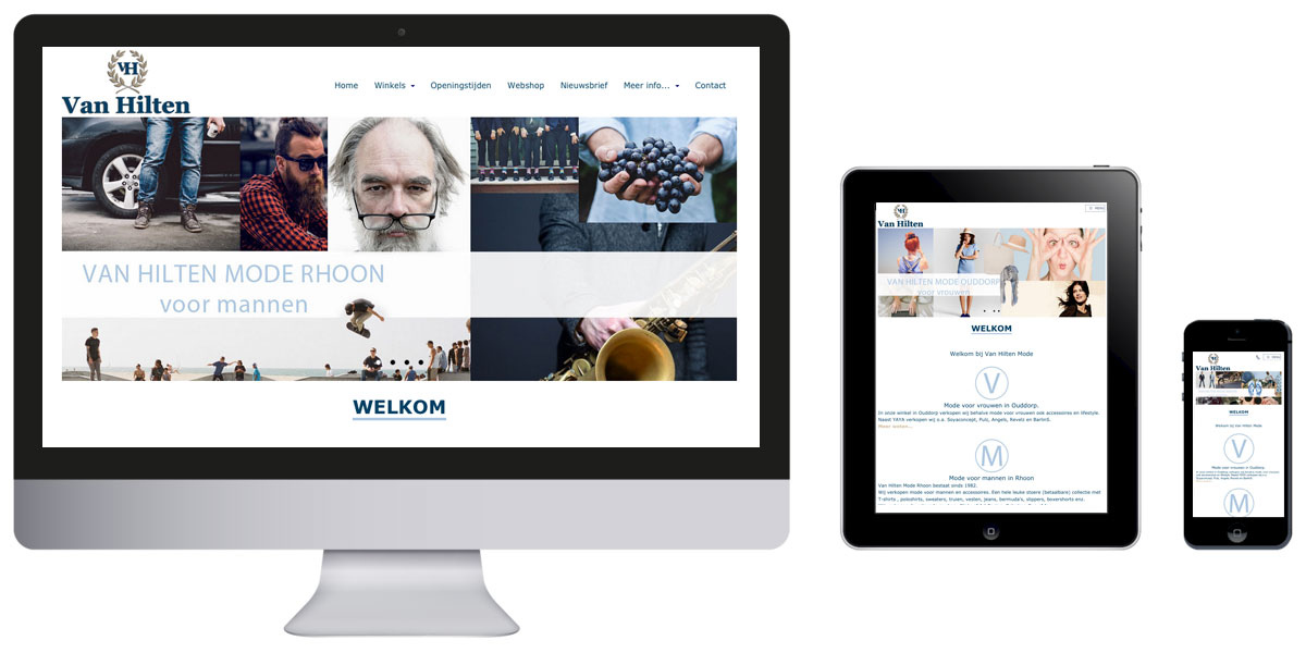 van Hilten Mode heeft een nieuwe website